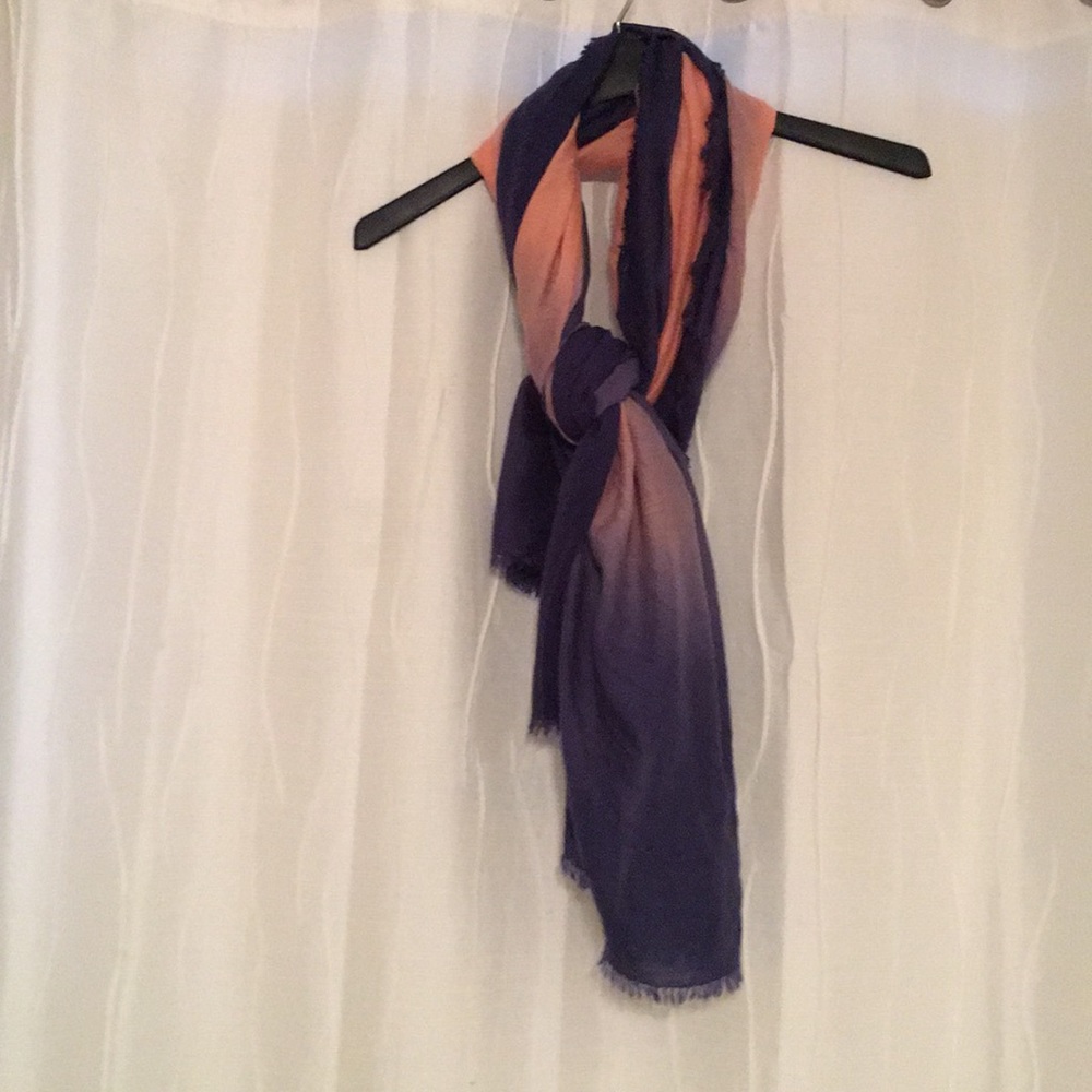Navy & pink scarf
